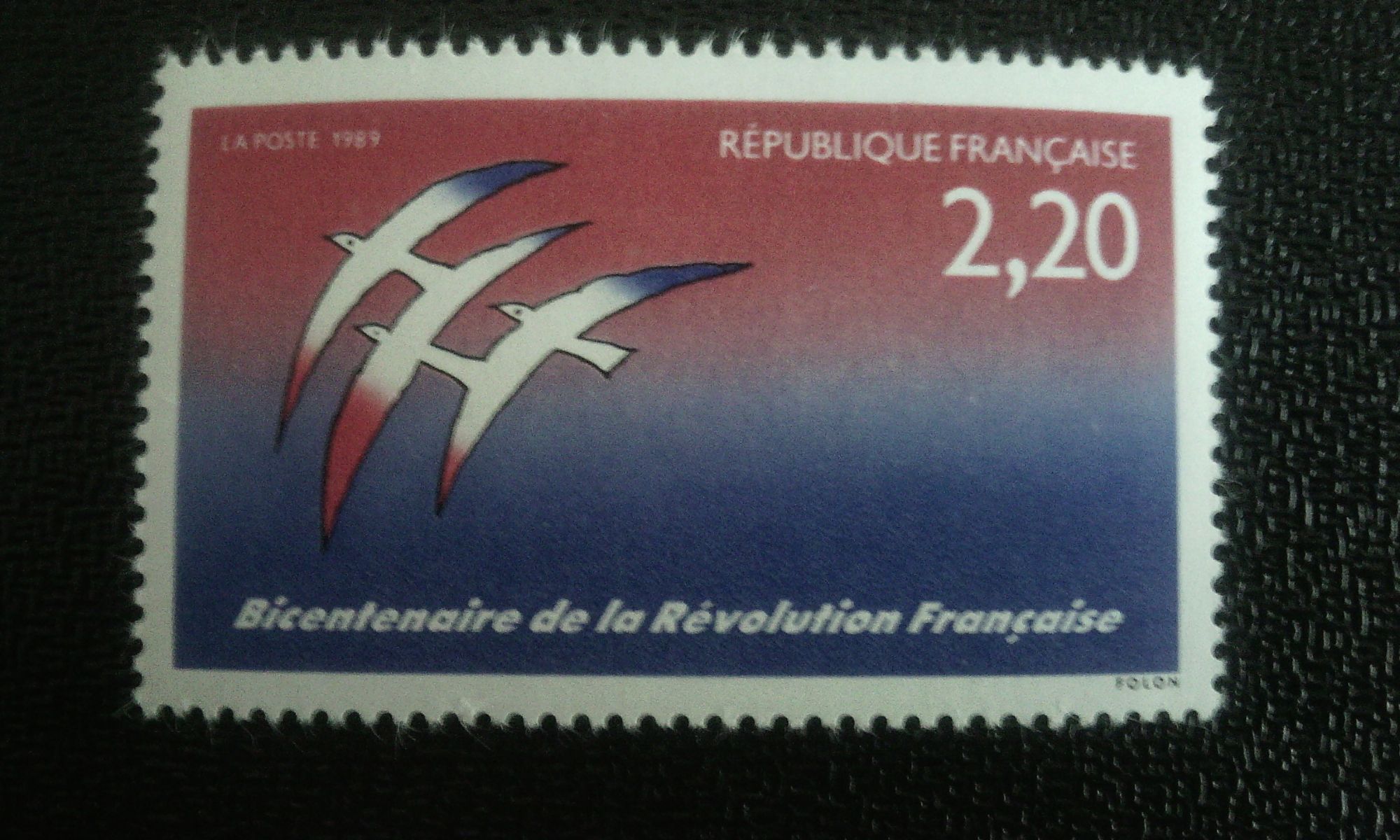 Timbre Bicentenaire de la révolution YT N 2560 1989 Philatimbre