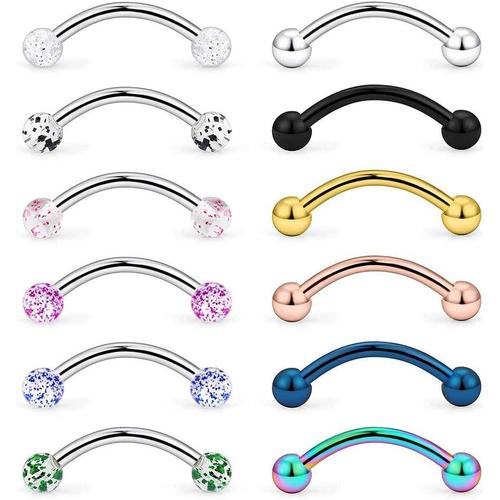 Tongue Teaser 316 L acier chirurgical double Barbell Avec Esclave Bague