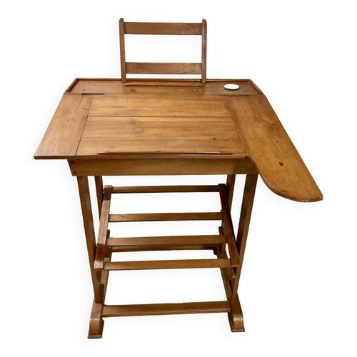 Achat Bureau Ecolier Bois Ancien Pas Cher Ou D Occasion Rakuten