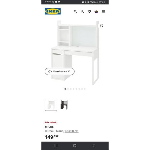 Achat Bureau Ikea Alex Pas Cher Ou D Occasion Rakuten