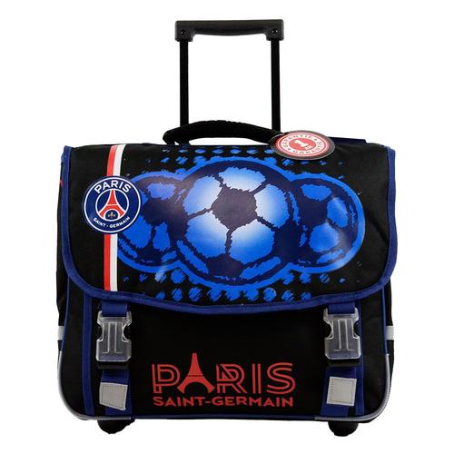 Cartable /à roulettes PSG 41 cm 2 Compartiments 1 Poche Bleu