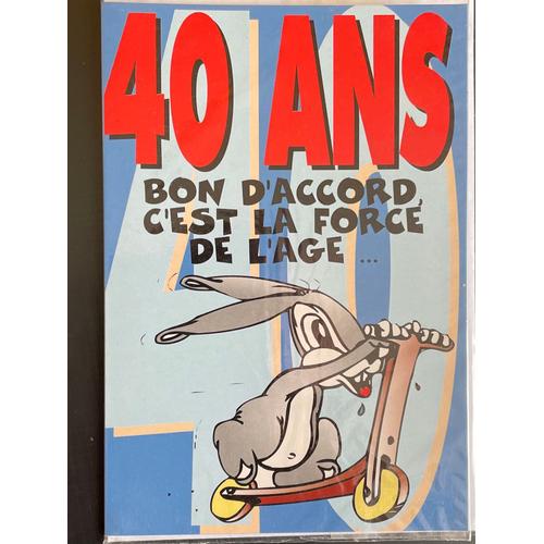 Achat Carte Anniversaire 40ans Pas Cher Ou D Occasion Rakuten