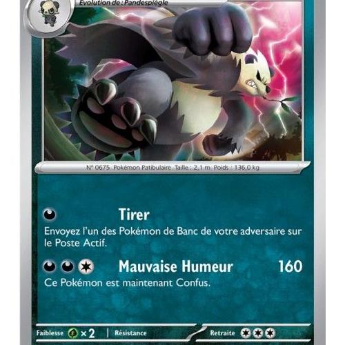 Carte Pokemon Française XY50 Promo Pandarbare Holo