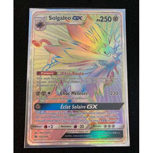 Achat Carte Pokemon Solgaleo Gx Fantome Pas Cher Ou D Occasion Rakuten