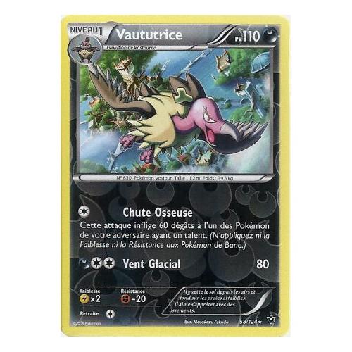 POKEMON NOIR /& BLANC RARE N° 73//114 VAUTUTRICE