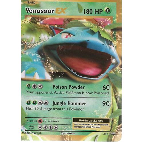 Pokemon Einzelkarten Vo 180 Points De Vie Venusaur Carte Pokemon Ultra Rare Florizarre Ex Sammeln Seltenes