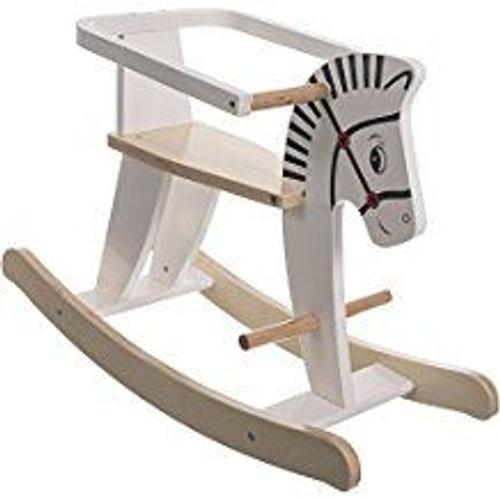 cheval a bascule blanc