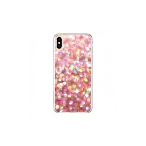 coque iphone xs paillette or