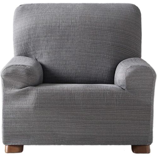 Soleil Docre Housse De Fauteuil En Coton Panama Anthracite