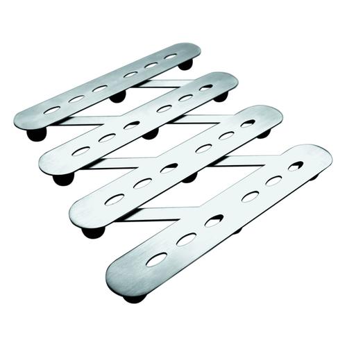 Blomus Dessous De Verre /& Manique Lap acier inoxydable mat silicone noir 68736