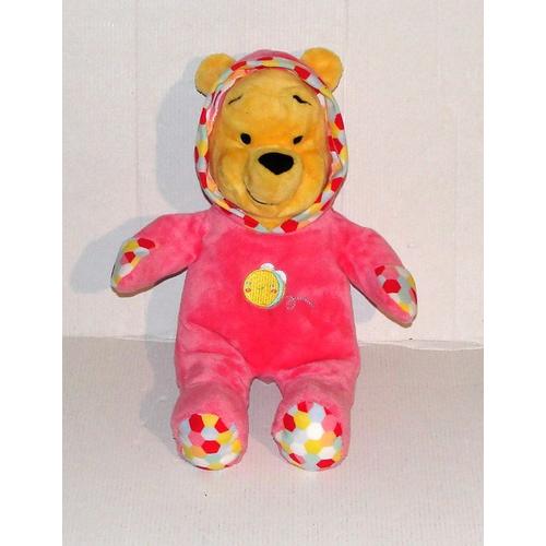 Ours Plat Doudou plat noeuds Winnie l/'ourson jaune rouge bleu Disney Baby Se
