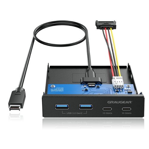Sharkoon Multifonctionnel connecter Extension de s/écurit/é Front Front Panel VR USB 3.0/ Noir