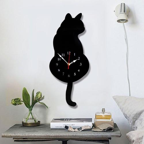 Achat Horloge Chat Noir Pas Cher Ou D Occasion Rakuten