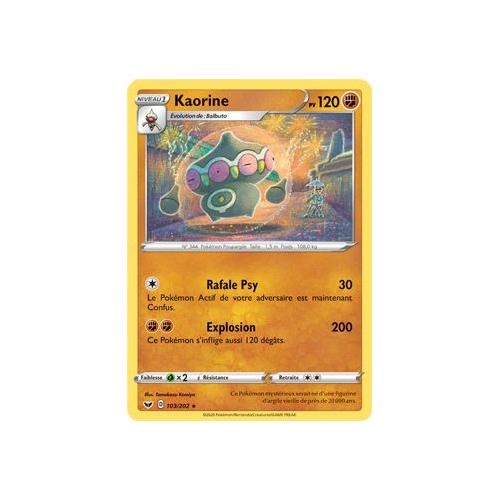 Kaorine reverse-Noir /& Blanc-Dragons Exaltés-64//124-Carte Pokemon France Neuv