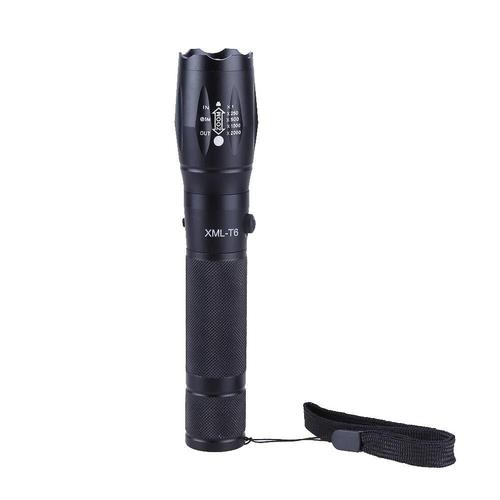 Ensemble Lampe De Poche Torche Zoomable 1800lm CREE Xm-L T6 LED 12w
