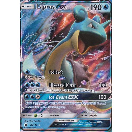 Pokemon 139//149 LAPRAS GX-Soleil et Lune