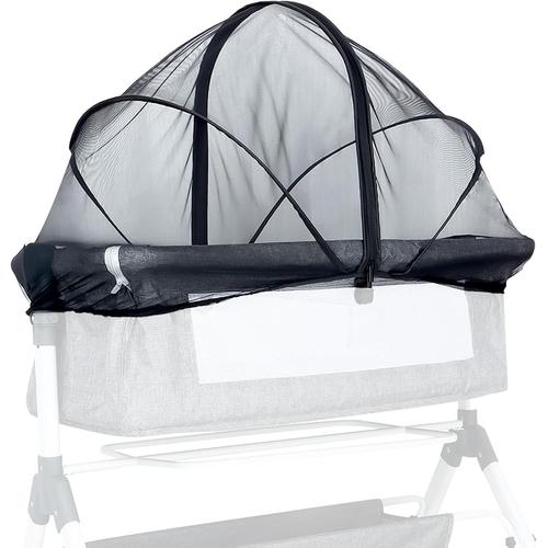 Lit pliant b/éb/é Tente Moustiquaire Pliant Lit Berceau Portable Multiusage Voyage pr B/éb/é 0-3 Ans Rose//Bleu
