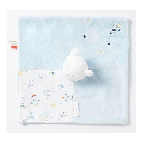 DOUDOU OURS PLAT BLANC BEIGE MARRON COURONNE SERGENT MAJOR NEUF