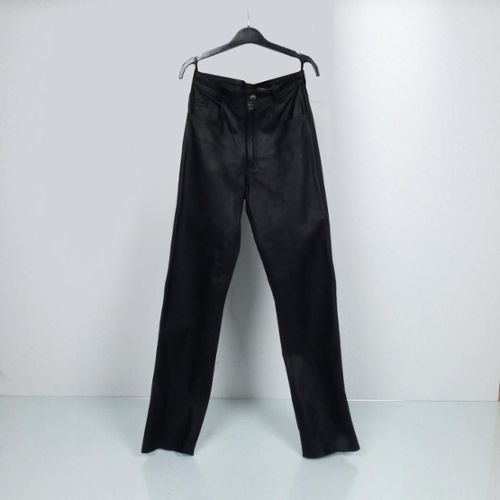 Noir Roleff Racewear Pantalon de Moto en Tissu//Cuir S