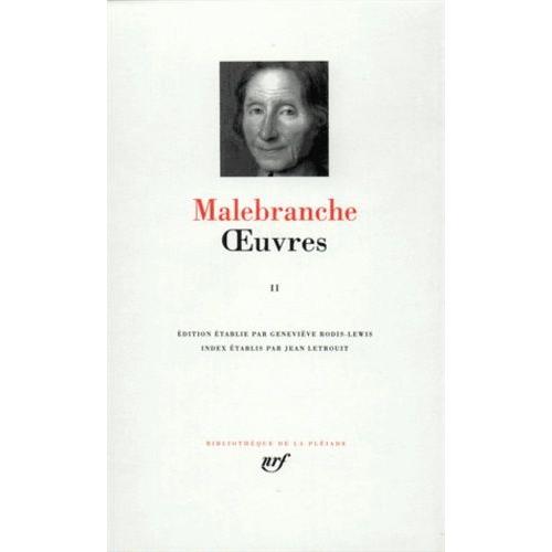 Achat Pleiade Malebranche Pas Cher Ou D Occasion Rakuten