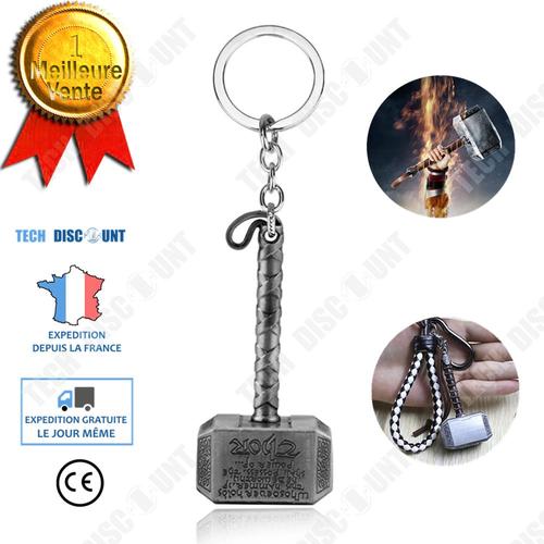 PENDENTIF COLLIER METAL MARVEL MARTEEAU DE THOR NEUF PORTE CLé COULEUR AU CHOIX