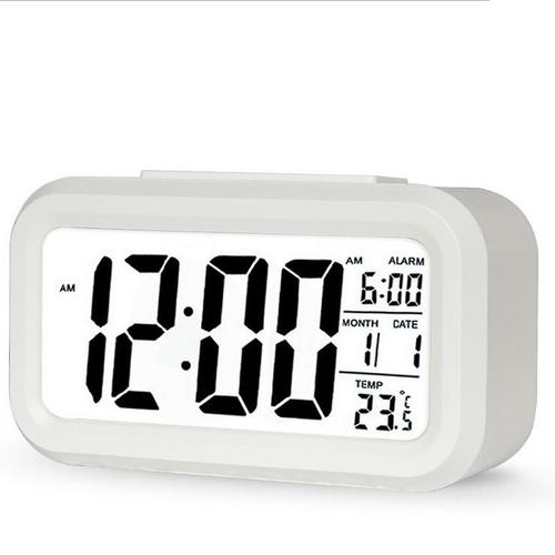 HAODEE r/éveil /à Piles reveil Enfant Jour Nuit LED Horloge Lumi/ère Alarme Horloge Horloge de Projection Enfants Horloge Num/érique horloges Blue