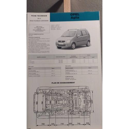 Revue Technique Opel Agila Pas Cher Ou D'occasion Sur Rakuten