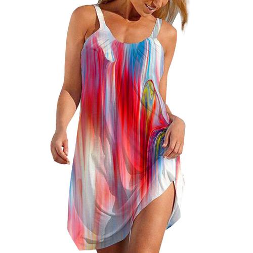 Femmes Robe à Manches Longues Vert Tropical Plage Vintage Maxi Robes Plage Casual V Cou Ceinture à Lacets Tunique Drapée Plus La Taille Robe