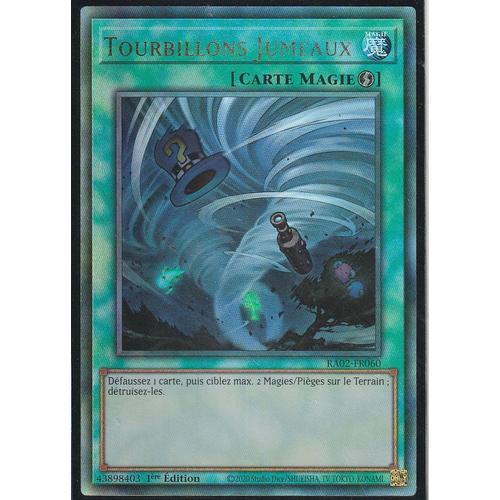 OCCASION Carte Yu Gi Oh TOURBILLONS JUMEAUX MP16-FR221 1ère édition