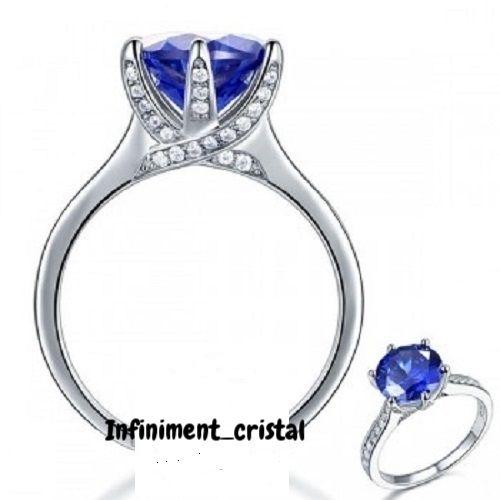 bague swarovski pierre bleue bague swarovski pierre bleue