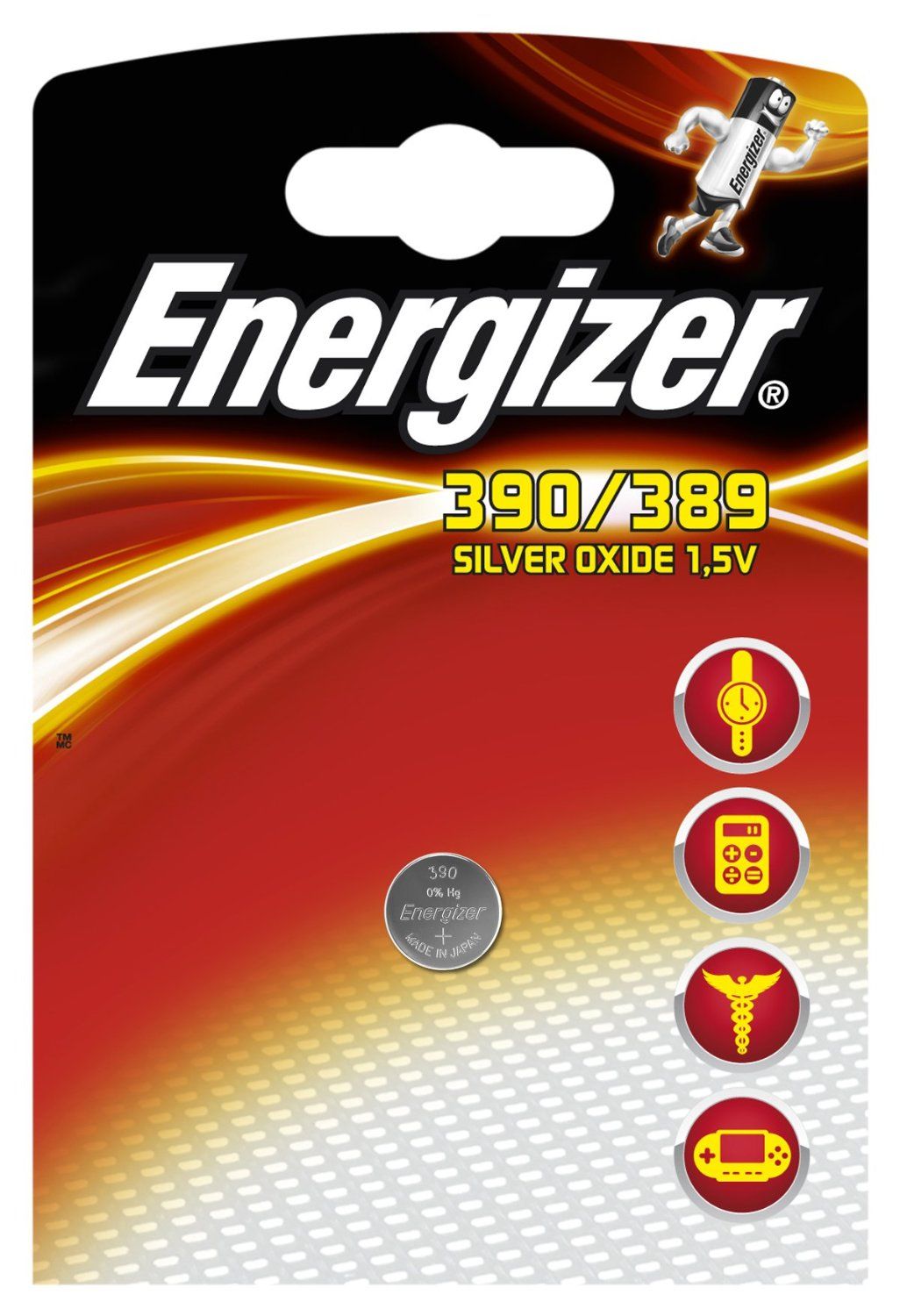 ENERGIZER Lot de 10 Blisters de 1 Pile Oxyde d' pour montre 390389 SR54 SR1130W
