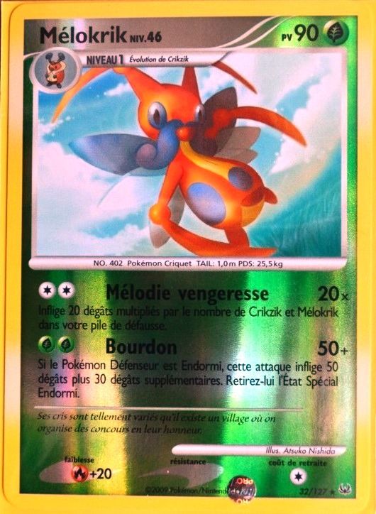 Pokemon Individual Cards Carte Pokemon Melokrik 32 127 Rare Platine Fr Neuf Woodland Resort Com