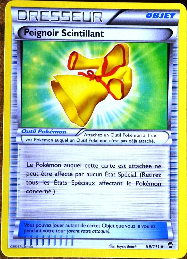 Carte Pokémon 99/111 Peignoir Scintillant Xy03 Poings Furieux Neuf Fr