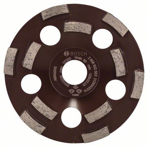 Meule diamantée BOSCH EXPERT Pour Abrasive, résine, peinture, colle, amiante Ø125 MM - 2608602553