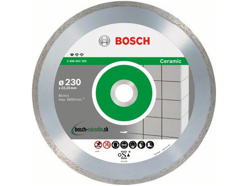 Disque diamant Professional for Ceramic Ø 230 AL 22 23 BOSCH 2608602205