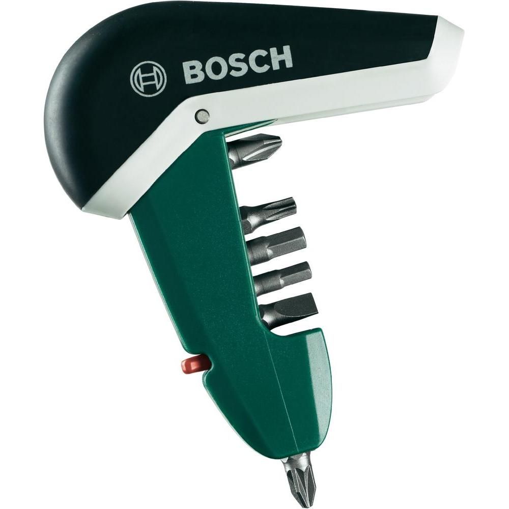 Tournevis à cliquet compact 6 embouts BOSCH Fonction visser