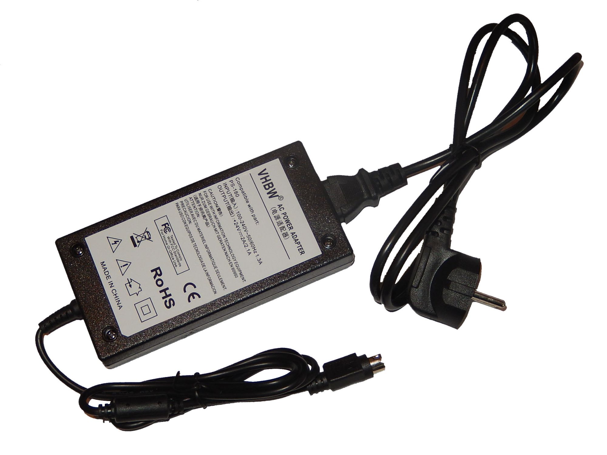 vhbw Bloc d'alimentation chargeur pour Epson TM L90 TM T80 TM T80P TM T88 II TM T88 III TM T90 TM J2000 TM J2100 TM J7000 TM J7100 TM J7500.