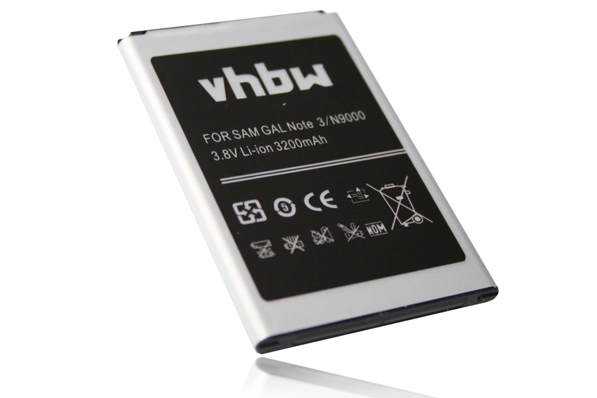 Vhbw Batterie 3200mah Pour Smartphone Samsung Galaxy Note 3, Galaxy Note 3 Lte, Galaxy Note Iii, Sc-01f, Scl2, Sgh-N075, Sm-N900 Remplace B800.