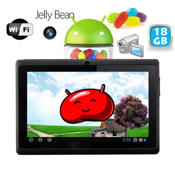 Tablette Tactile Noire Android Version 6.0 Écran 7 Pouces Liseuse Numérique 24Go YONIS