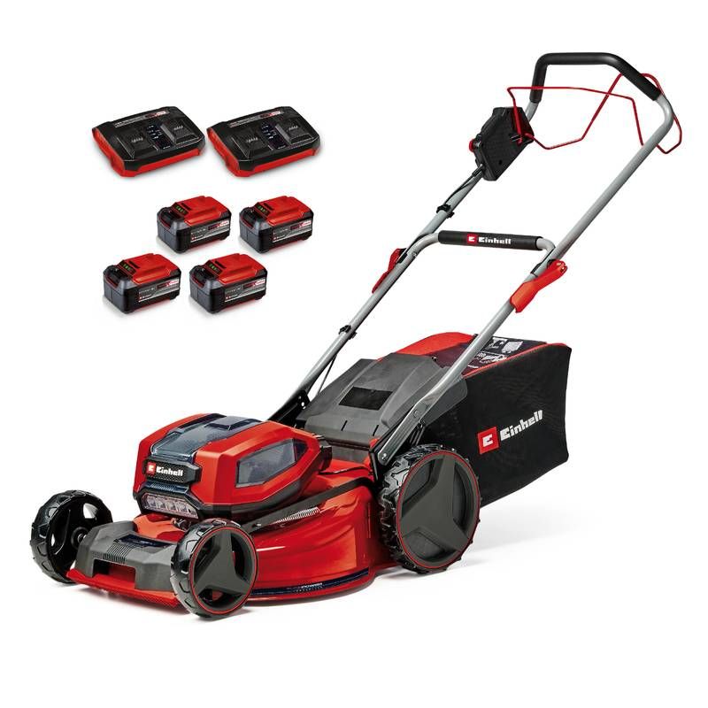 Einhell Professional Tondeuse à gazon sans fil GP CM 3652 Li BL Power X Change 36V Livré avec 4 Batteries 5 2Ah et 2 Chargeurs
