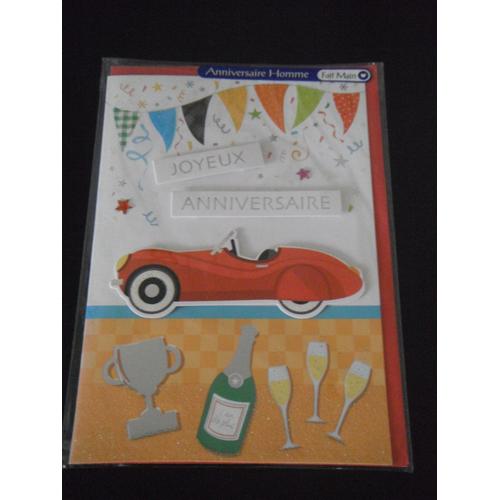 Carte Anniversaire Homme Fournitures Papeterie Rakuten