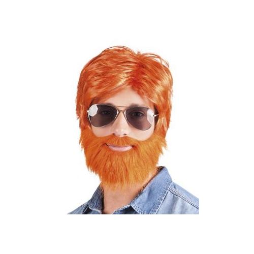 perruque rousse homme