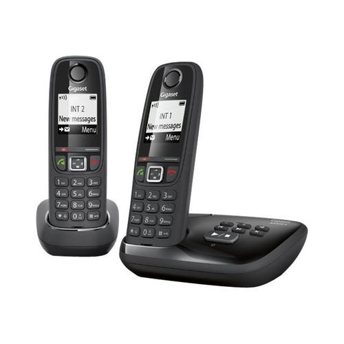 Téléphone Sans Fil Gigaset As405A Duo Noir