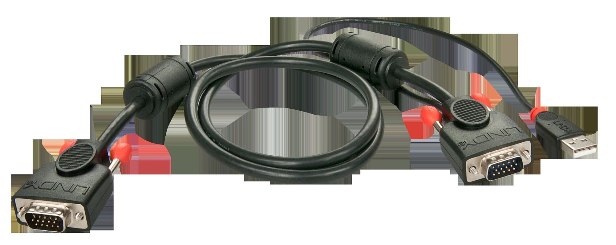 Lindy Câble KVM série Combo VGA & USB 2m