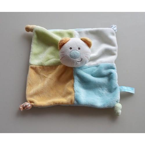 Doudou Chat Bebereve Bebe Reve Casino Chaton Plat Multicolore Ours Ourson Rakuten