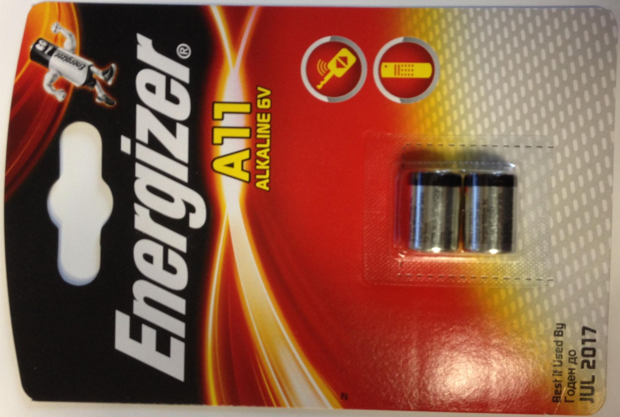 ENERGIZER Lot de 5 Blisters de 2 piles Alcaline A11 / E11A / L1016 6V