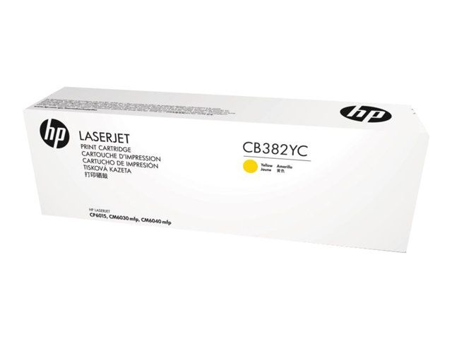 HP CB382YC Jaune originale LaserJet cartouche de toner CB382YC Contract pour Color LaserJet CM6030 CM6040 CP6015