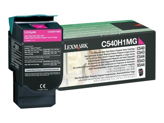Lexmark À rendement élevé cyan originale cartouche de toner LCCP LRP pour C540 543 544 546 X543 544 546 548 - vue 2