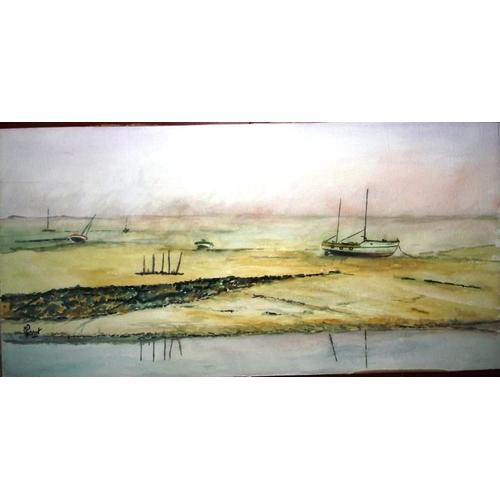 Aquarelle Originale De M Perrot Bord De Mer Breton Rakuten