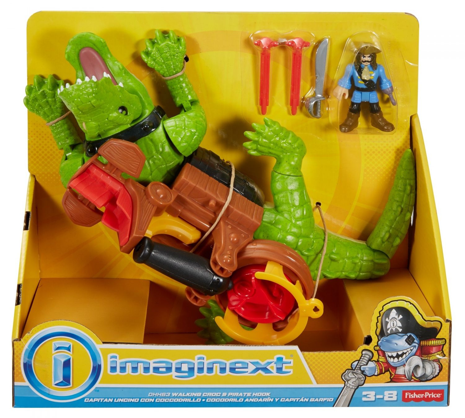 Imaginext Crocodile et Capitaine Crochet - vue 2